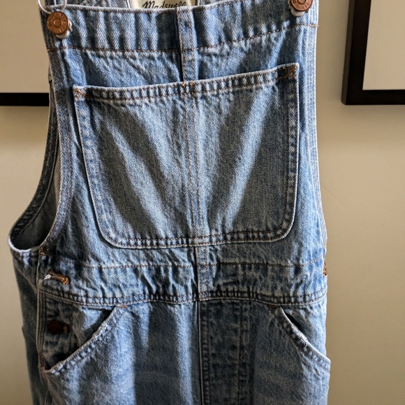 Madewell denim oversized carpenter overalls - sz XS - Picture 4 of 5